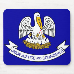 Muismat met de vlag van de staat Louisiana - VS