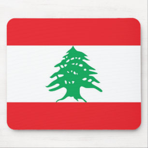 Muismat met de vlag van Libanon