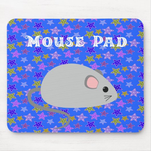 Muismat met een Cute Mouse (Voorkant)
