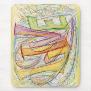 Muismat met eigen ontwerp Healing Live Hearts Art