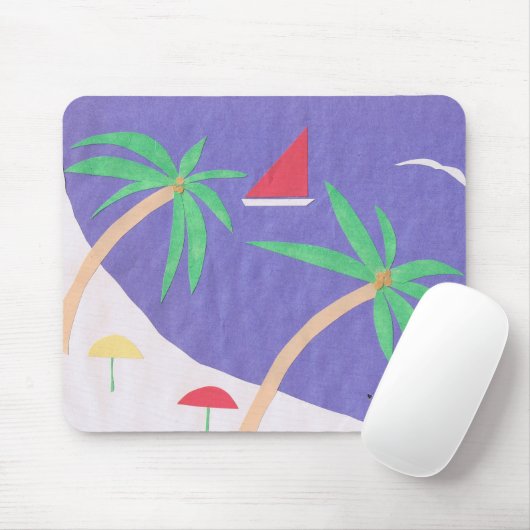 Muismat met eilandscène (Met muis)