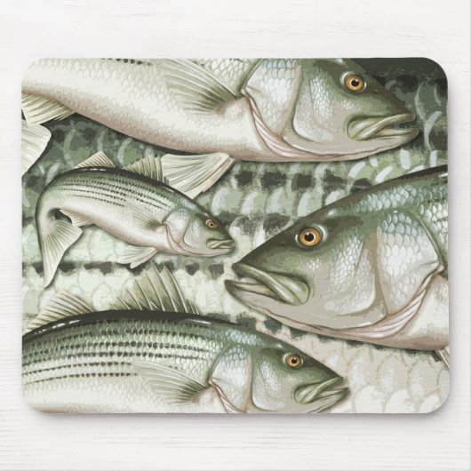Muismat met gestreept gewicht (striper) (Voorkant)