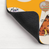 Muismat met komische katten (Hoek)