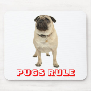 Muismat met lief Pug-regel Puppy-hond