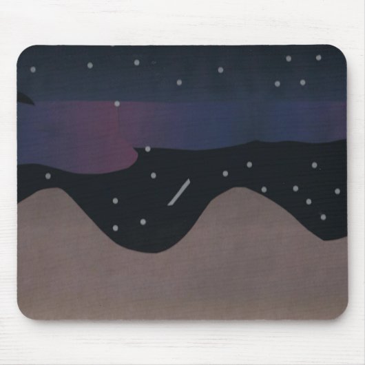 Muismat met Mountain en Night Sky (Voorkant)