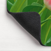 Muismat met roze tulpen (Hoek)