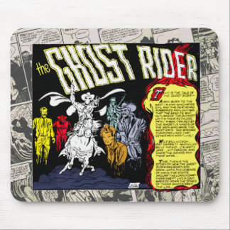 Muismat met strip 'Ghost Rider' uit de jaren 50