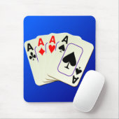 Muismat met vier Aces (Met muis)