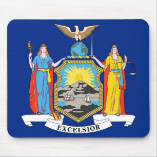 Muismat met vlag van de staat New York - Verenigde