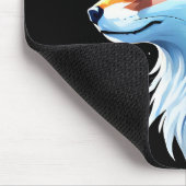 Muismat met wolfontwerp (Hoek)