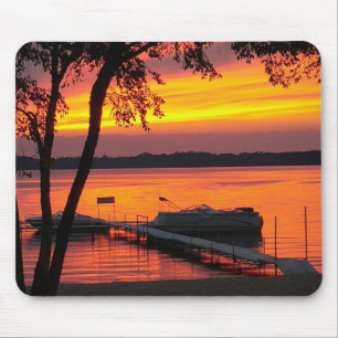 Muismat met zonsondergang over Castlerock Lake