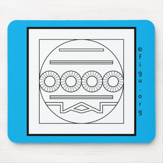 Muismat Mission/taaksymbool (Voorkant)