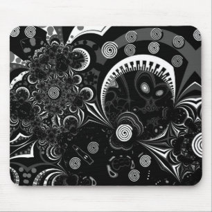 Muismat Modern Kunst Zwart Wit 2
