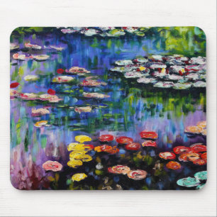 Muismat Monet Paars Water Lilies
