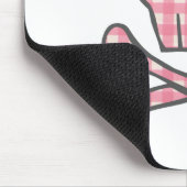 Muismat Pink Gingham Pirate (Hoek)