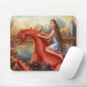 Muismat "Rode draak" (Met muis)