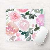 MUISMAT ROZEN WATERVERF (Met muis)