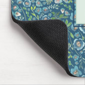 Muismat van het prachtige blauwe flessenpatroon (Hoek)