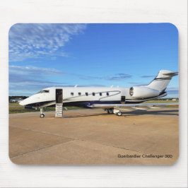 Muismat van het vliegtuig met de Bombardier Challe