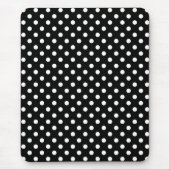Muismat van het zwarte en witte poka Dots Pattern (Voorkant)