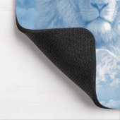 Muismat van leder en lammeren (Hoek)