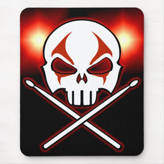 Muismat van zware metalen Mousepad Rock & Roll Dru (Voorkant)