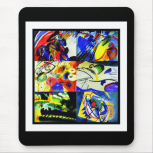 Muismat Vintage Kunst Kandinsky Collage