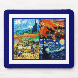 Muismat Vintage Kunst Van Gogh Collage