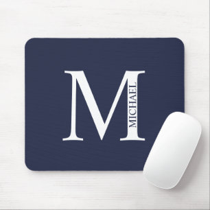 Muismat voor persoonlijk monogram en naam