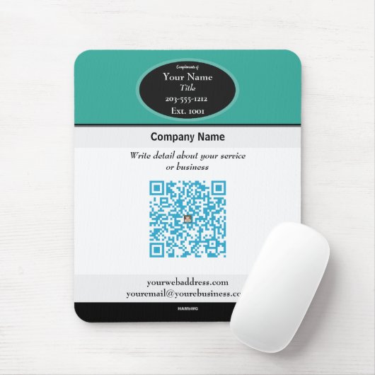 Muismat voor speciale QR-codes HAMByWG (Met muis)