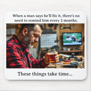 Muismat voor werk in uitvoering