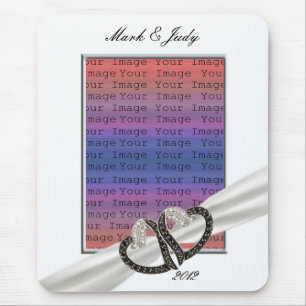 Muismat zwart-wit diamant