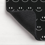 Muismat zwart-wit Smile Pattern (Hoek)