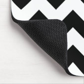 Muismat zwarte en witte Chevron (Hoek)