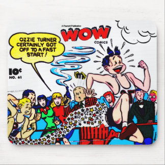Muismatje met WOW Comics uit de jaren 40 Muismat