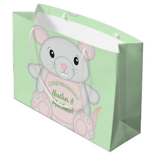 Muismuizen Baby shower Groen Groot Cadeauzakje