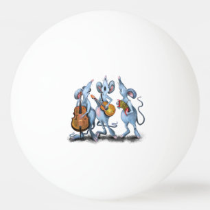 Muismuziek Band Grappige Roze Pong Ball