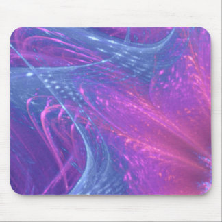 Muispad blauw magenta asymmetrisch fractaal muismat
