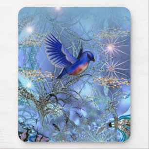 Muisplaat Blauwe Vogel Muismat