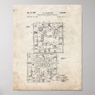Muissetrap Board Game Patent - Oude look Poster
