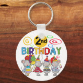Muizen 2e verjaardag T-shirts en geschenken Sleutelhanger (Voorkant)