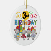 Muizen 3e verjaardag T-shirts en geschenken Keramisch Ornament (Rechts)