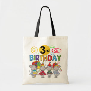 Muizen 3e verjaardag T-shirts en geschenken Tote Bag