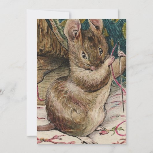 Muizen aan het werk - Beatrix Potter Kaart (Voorkant)