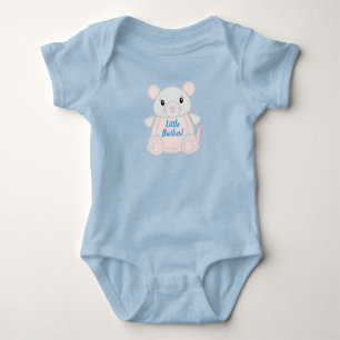 Muizen Baby Shower Blauw Romper