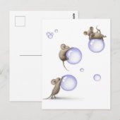 Muizen en bellen briefkaart (Voorkant / Achterkant)