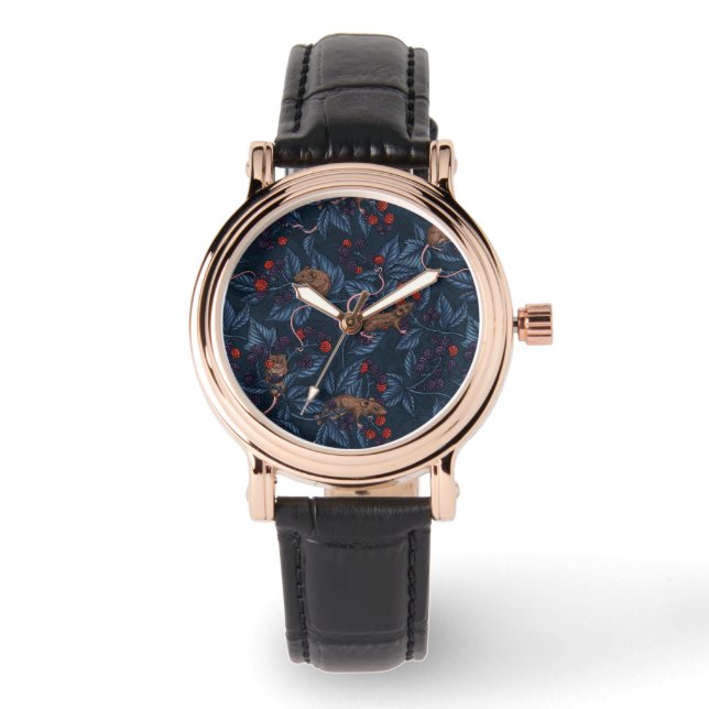 Muizen en bramen op de marine horloge (Voorkant)