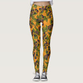 Muizen en bramen op geel leggings (Voorkant)