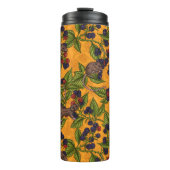 Muizen en bramen op geel thermosbeker (Voorkant)