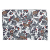 Muizen en bramen op wit kussensloop (Voorkant-Links)